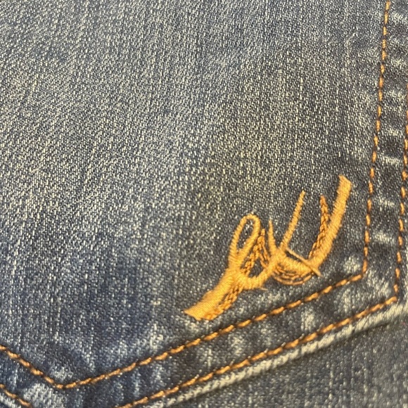 Express Blue and Gold Mini Skirt Casual - Picture 3 of 6